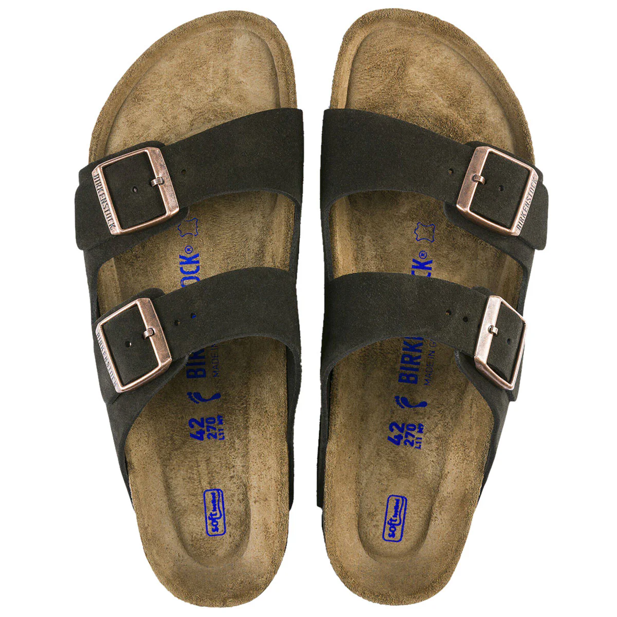Birkenstock Arizona Soft Footbed Sandals - Mocha Suede - Image 3