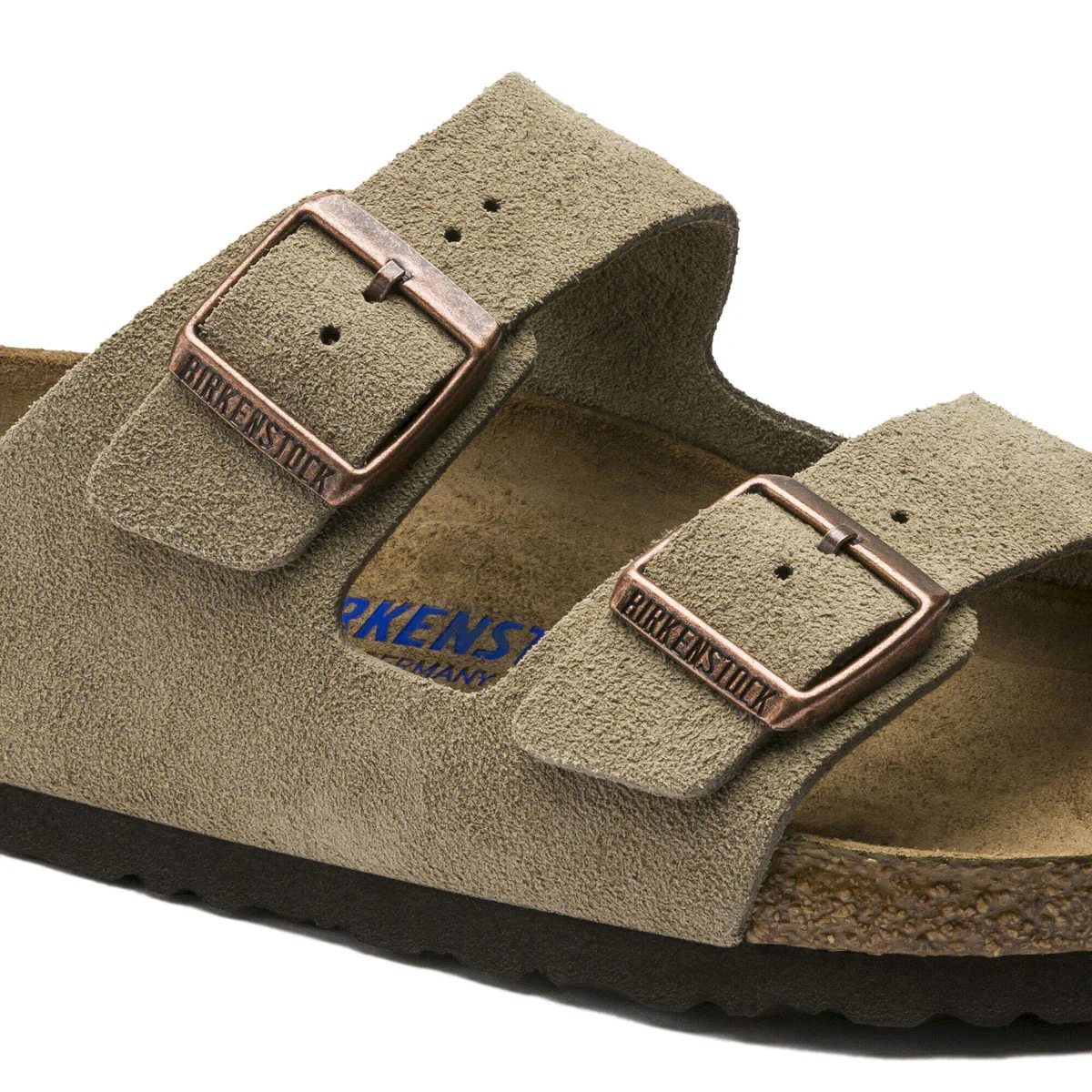 Birkenstock Arizona Soft Footbed Sandals - Taupe Suede - Image 5