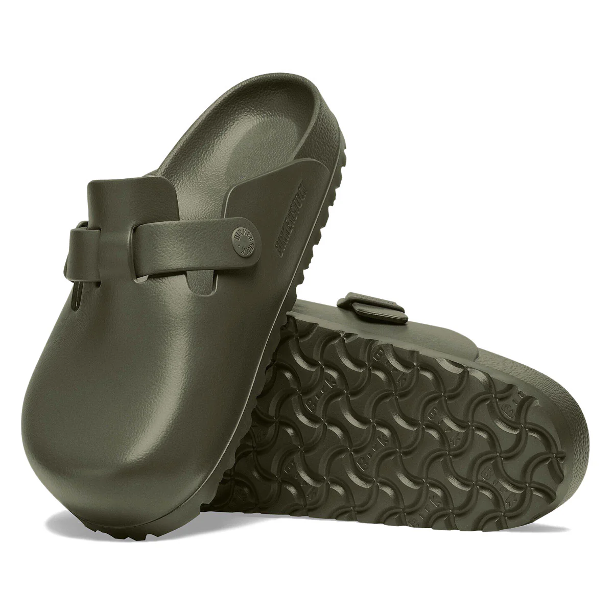 Birkenstock Boston EVA Sandals - Khaki - Image 4