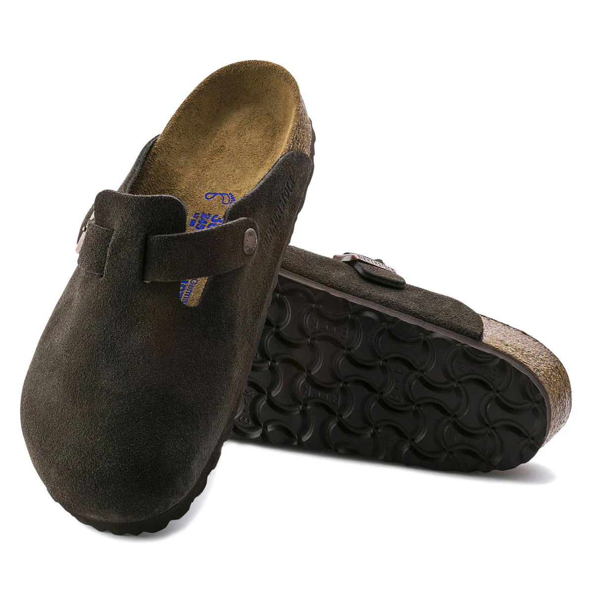 Birkenstock Boston Soft Footbed Sandals - Mocha Suede - Image 4