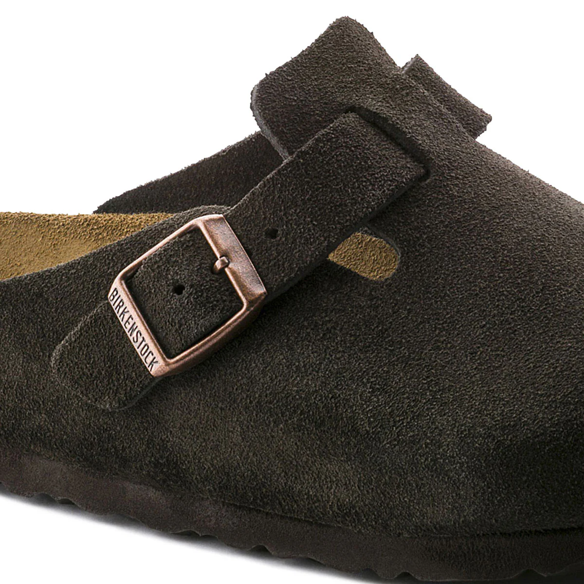 Birkenstock Boston Soft Footbed Sandals - Mocha Suede - Image 5