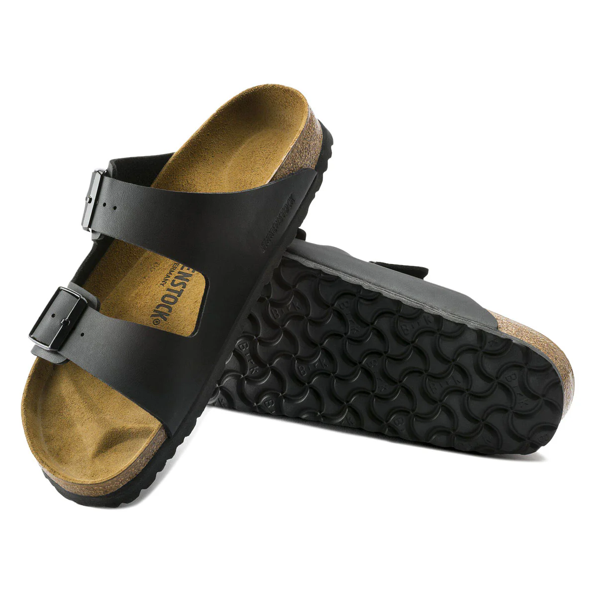 Birkenstock Womens Arizona Sandals - Black Birko-Flor - Image 4