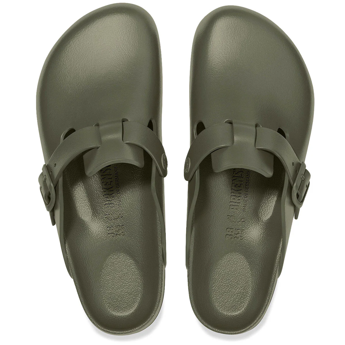 Birkenstock Womens Boston EVA Sandals - Khaki - Image 3