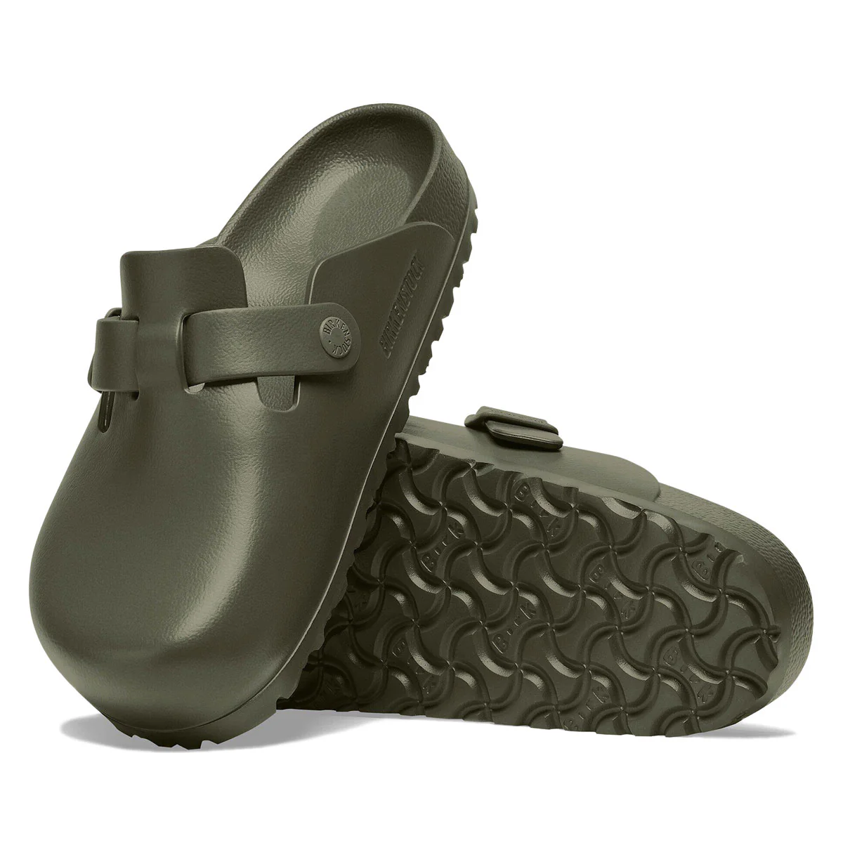 Birkenstock Womens Boston EVA Sandals - Khaki - Image 4