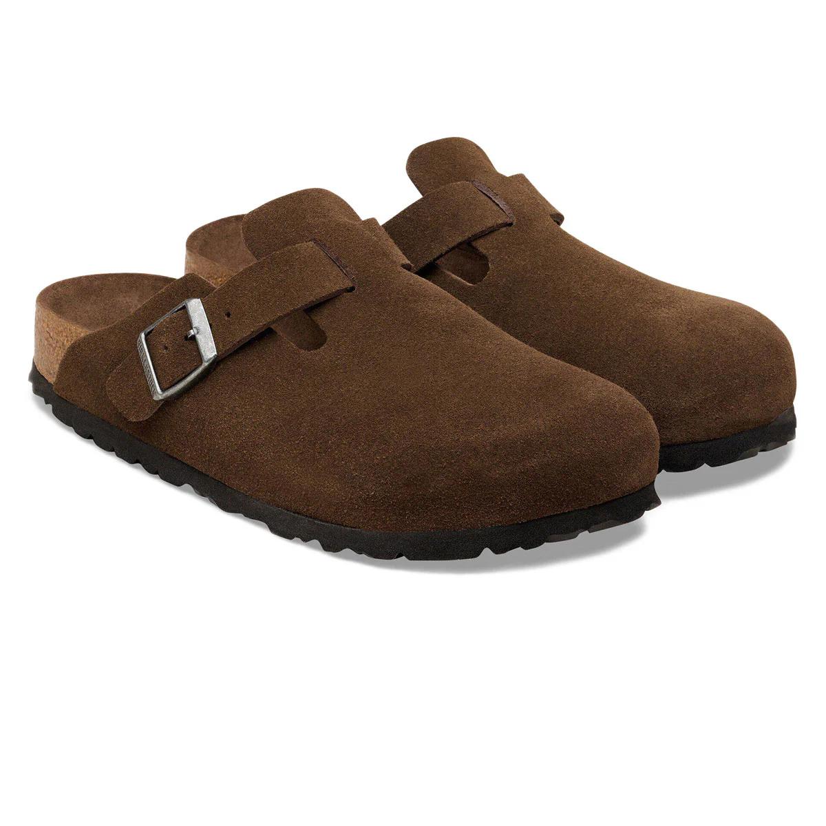 Birkenstock Womens Boston Soft Footbed Sandals - Carafe Suede - Image 2