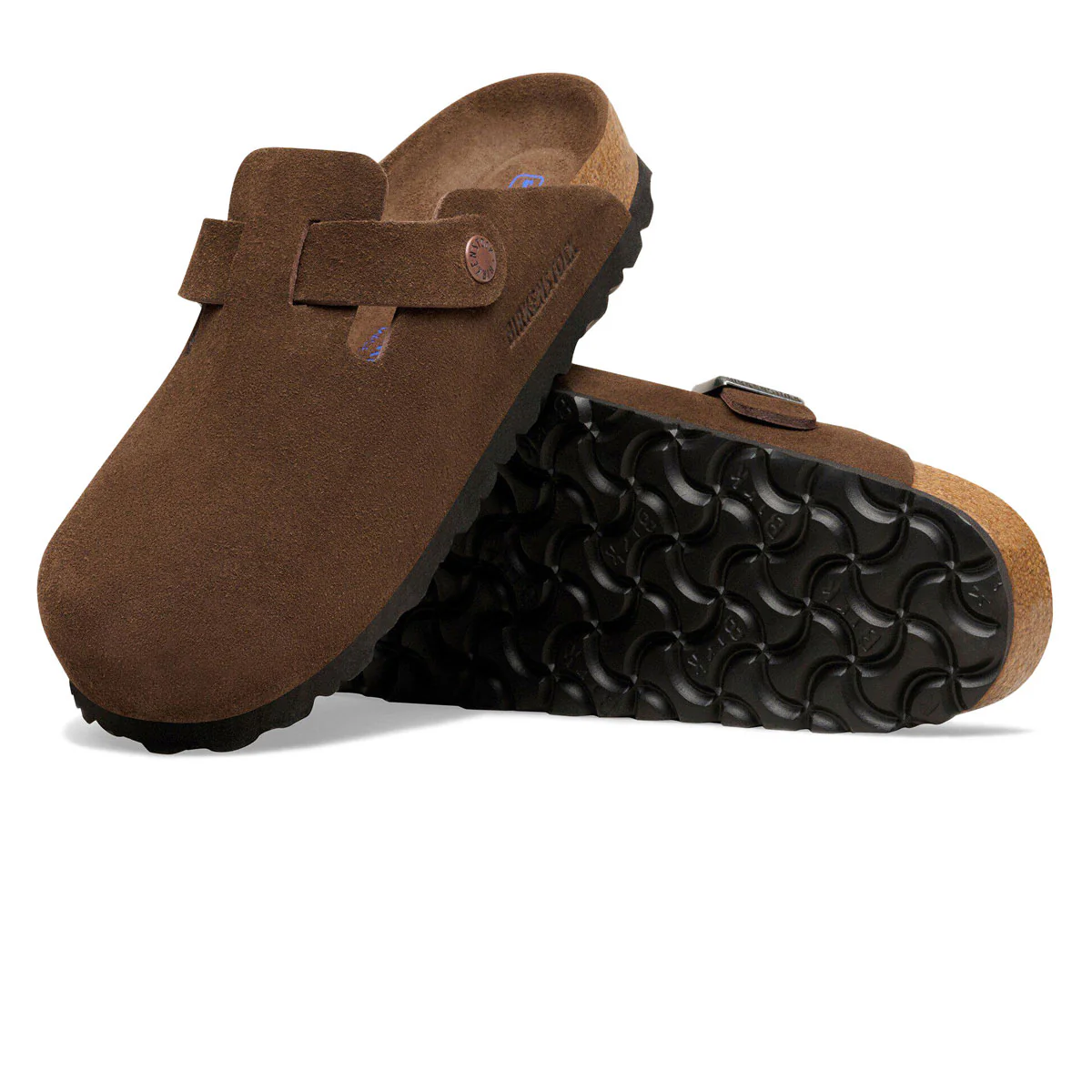Birkenstock Womens Boston Soft Footbed Sandals - Carafe Suede - Image 4