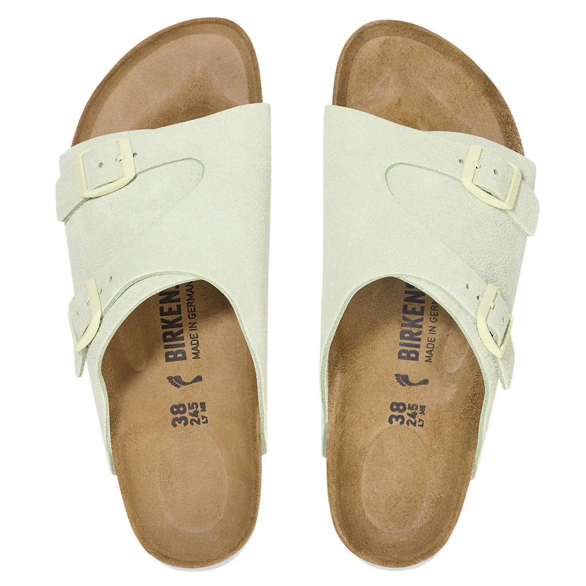 Birkenstock Zurich Sandals - Faded Lime - Image 3