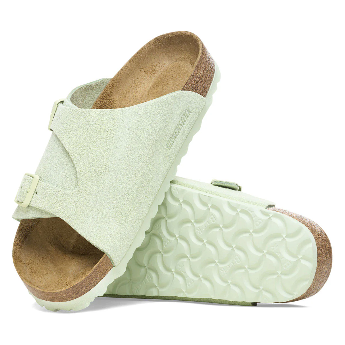 Birkenstock Zurich Sandals - Faded Lime - Image 4