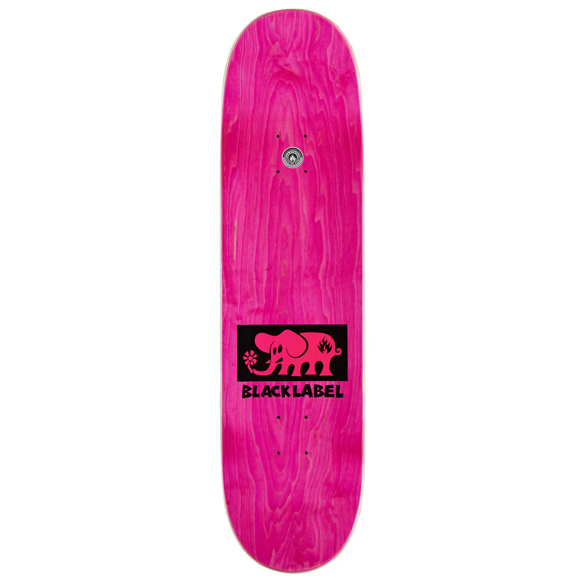 Black Label Elephant Block Skateboard Deck - Pink - 8.25" - Image 2