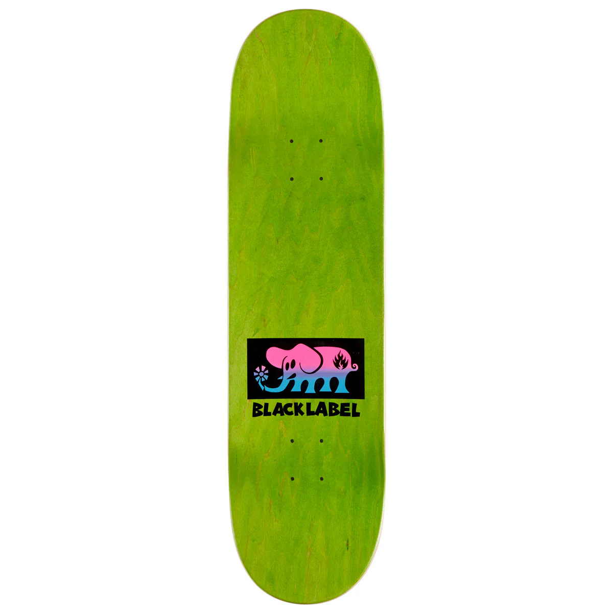 Black Label Elephant Fade Skateboard Deck - 8.75" - Image 2