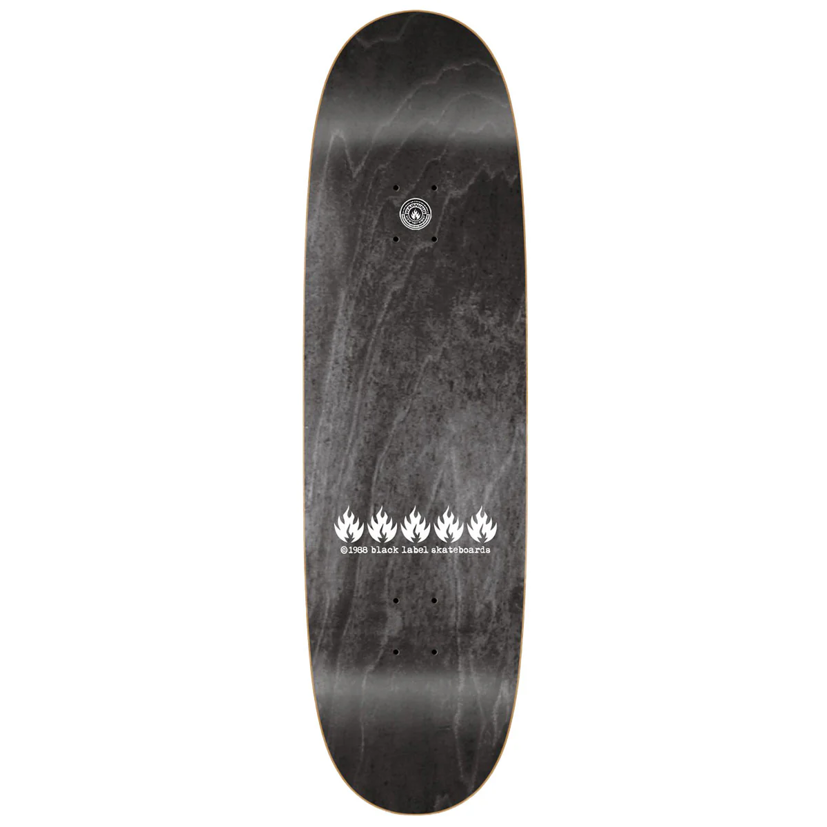 Black Label Elijah Akerley Black Cat Custom Egg Skateboard Complete - 9.00" - Image 2