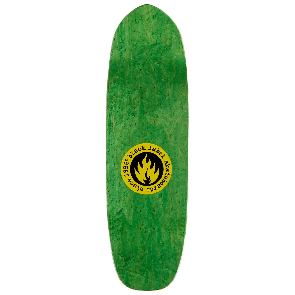 Black Label Jason Adams Curb Surfer Custom Shape Skateboard Complete - Assorted Stains - 9.75" - Image 2