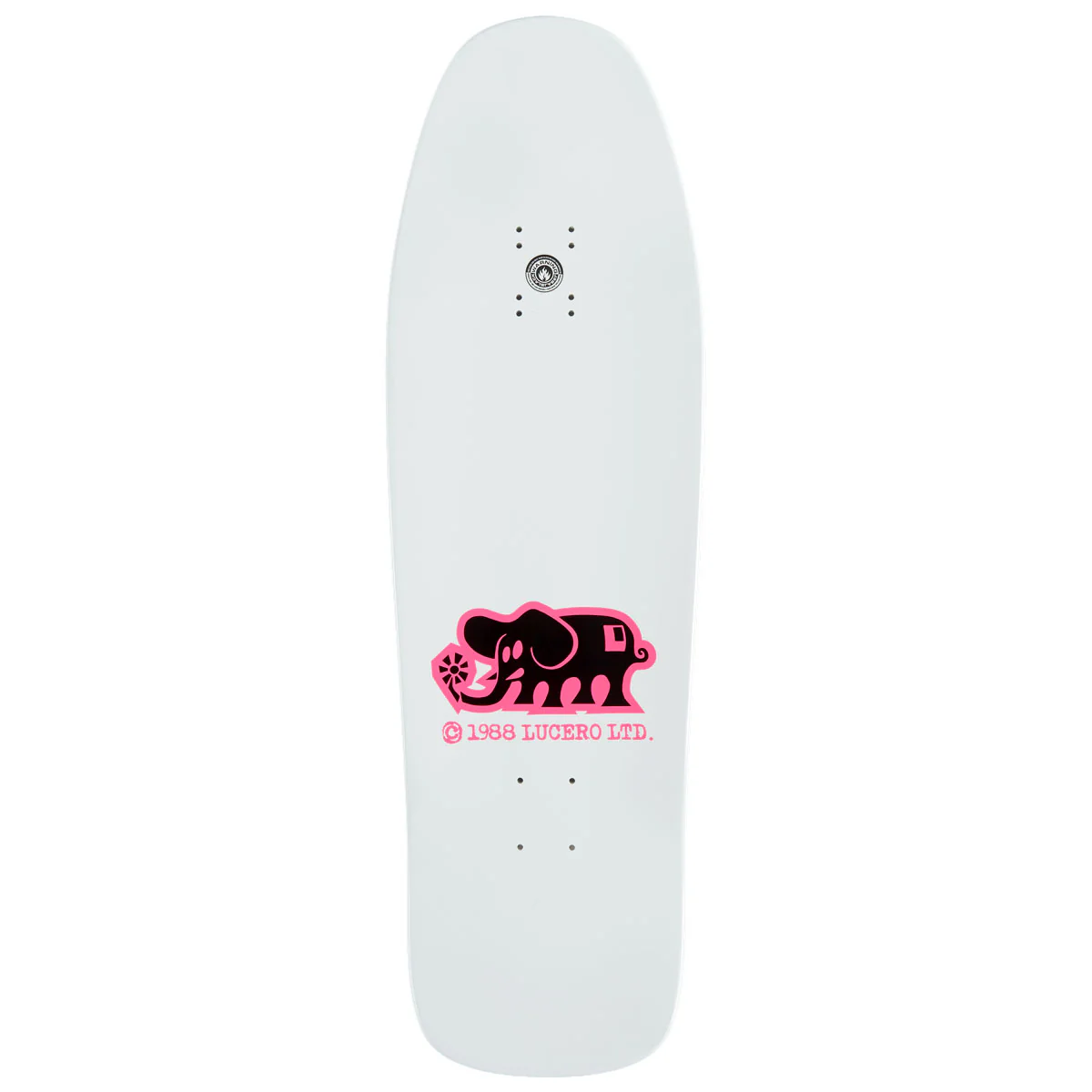 Black Label John Lucero Splatter Cross Skateboard Complete - White - 9.88" - Image 2