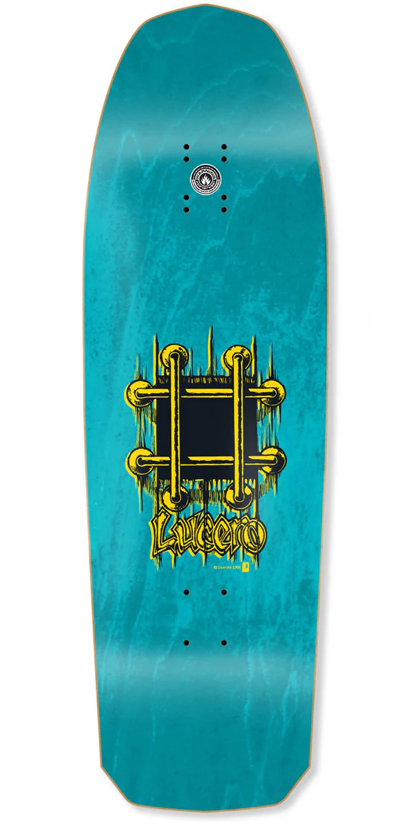 Black Label Lucero OG Bars Cross Shape Skateboard Deck - 10.00" - Image 2