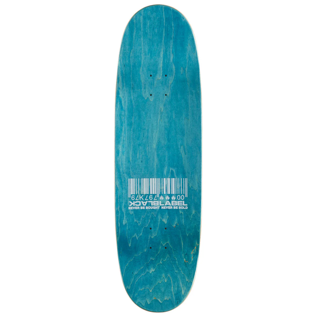 Black Label Shredded Barcode Egg Skateboard Complete - 9.50" - Image 2