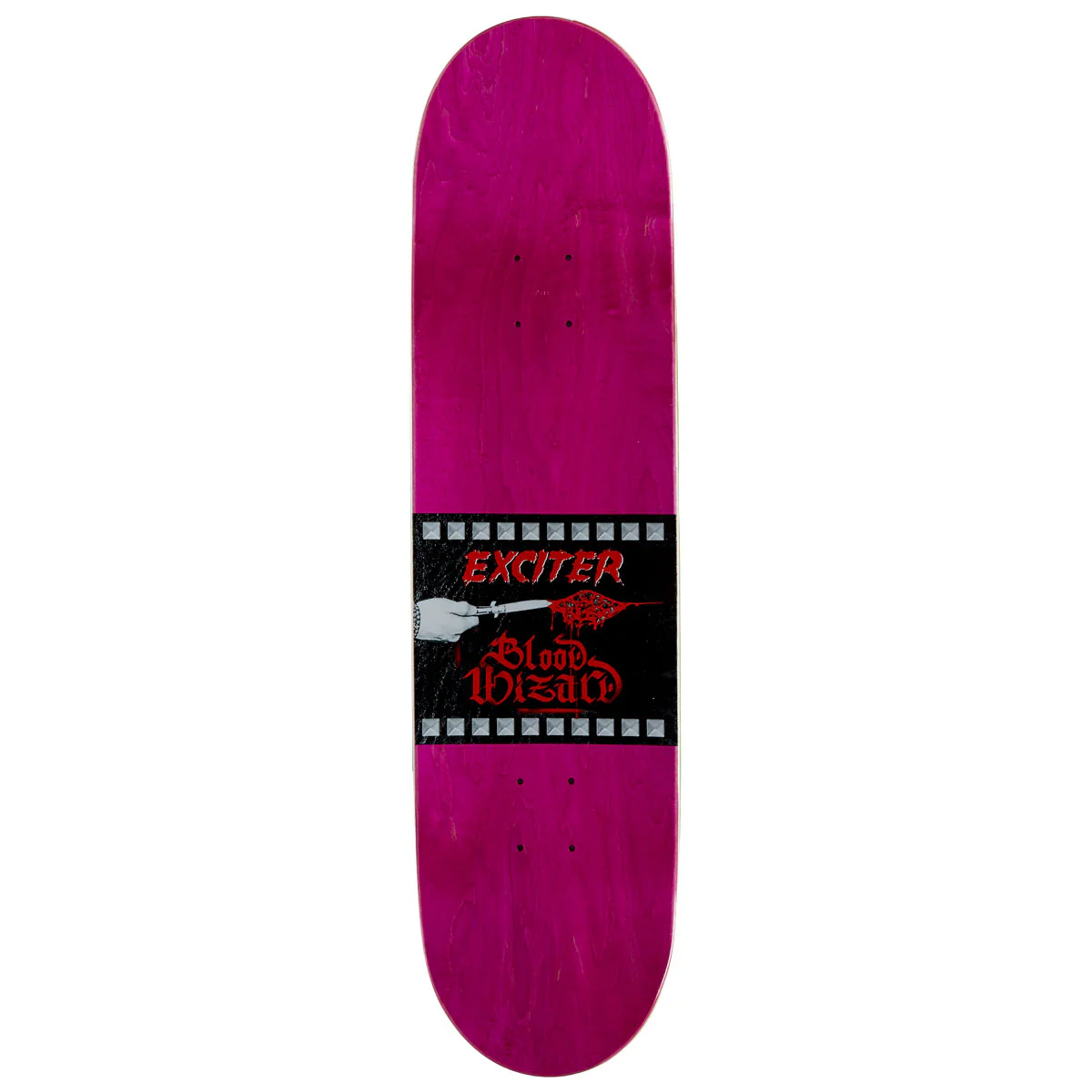 Blood Wizard Exciter Skateboard Deck - Black/White - 8.40" - Image 2