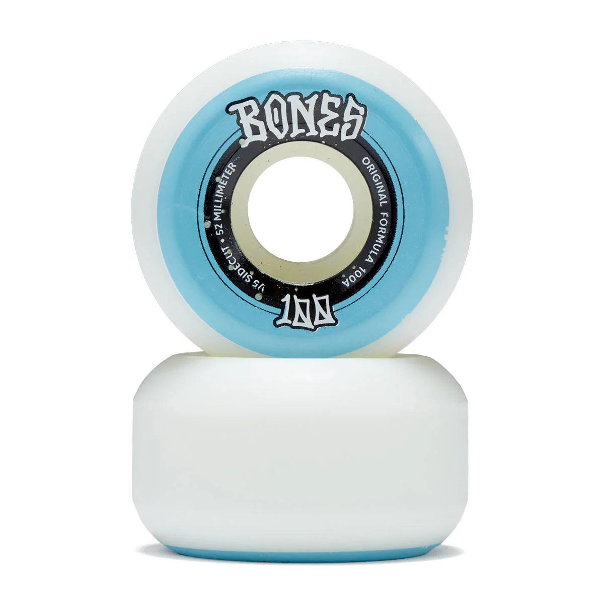 Bones 100s Sidecuts 100a V5 Sidecut Skateboard Wheels - White - 52mm - Image 2