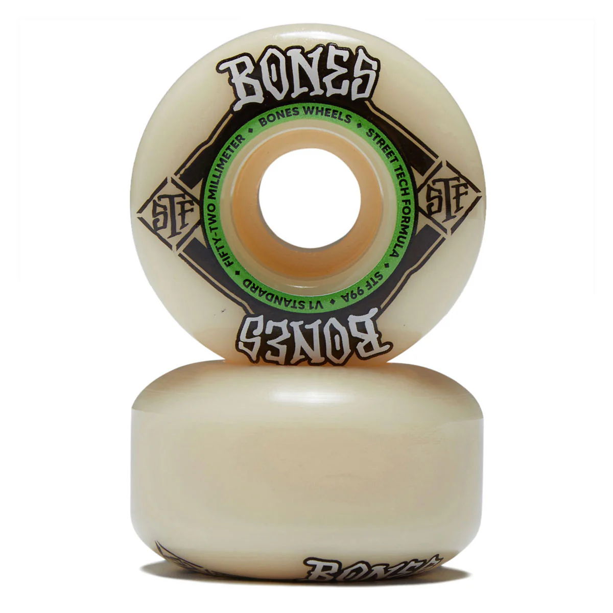 Bones STF Standards 99a V1 Skateboard Wheels - 52mm - Image 2