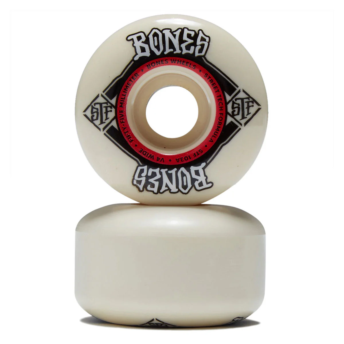 Bones STF Wides 103a V4 Wide Skateboard Wheels - 55mm - Image 2