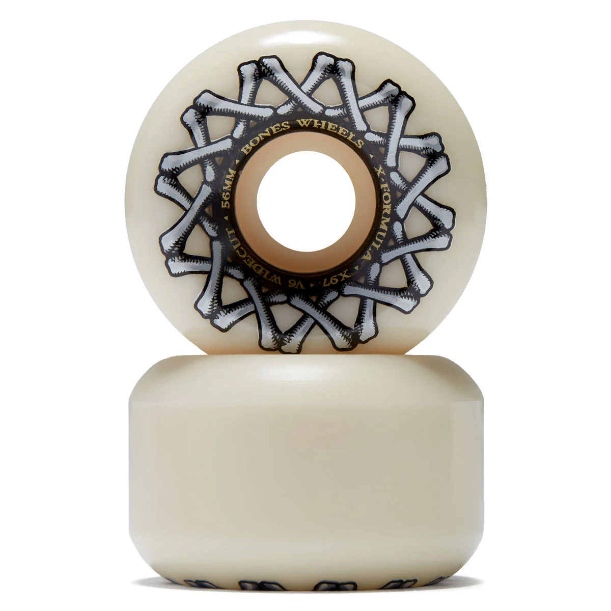 Bones X Formula Widecuts 97a V6 Wide-Cut Skateboard Wheels - 56mm - Image 2