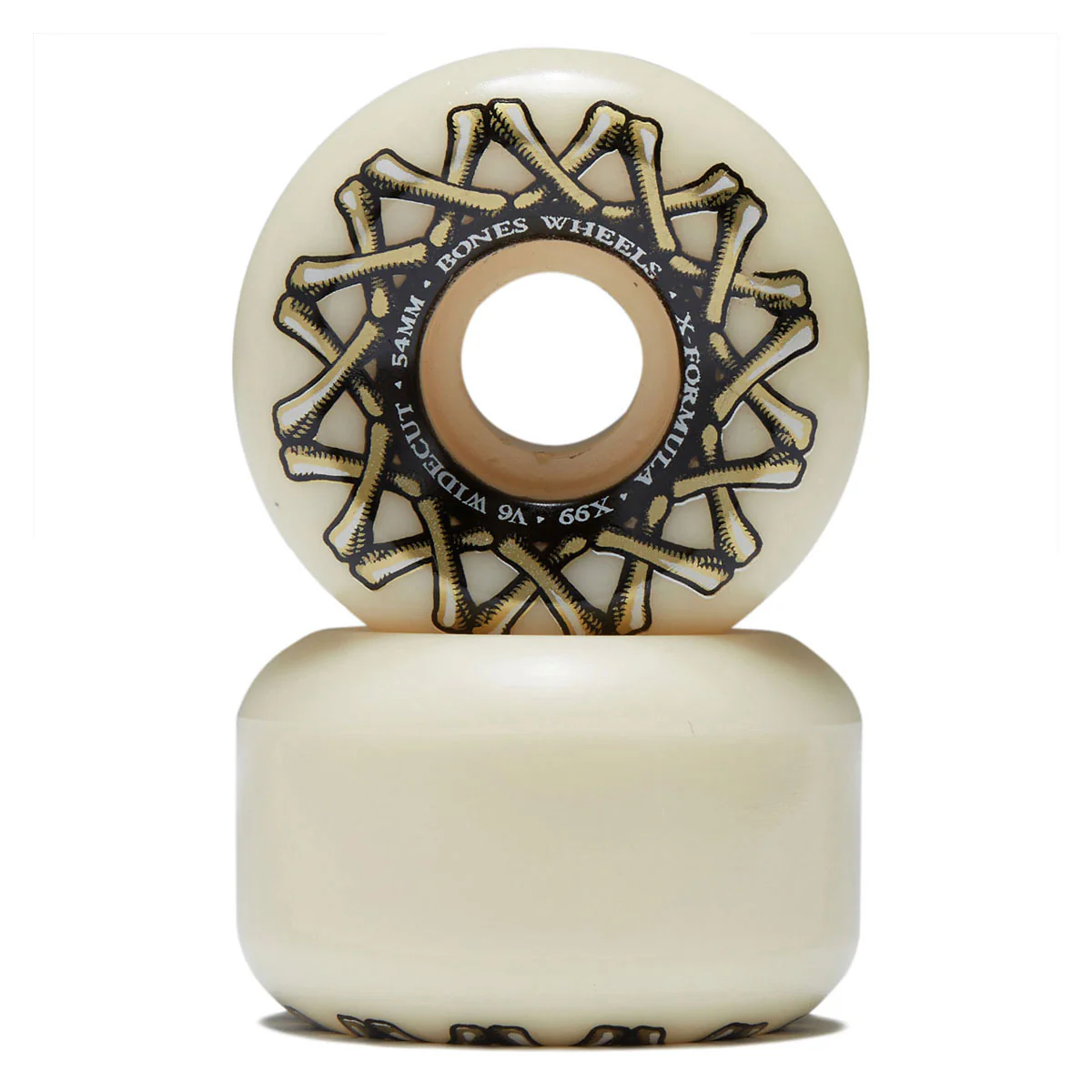 Bones X Formula Widecuts 99a V6 Wide-Cut Skateboard Wheels - 54mm - Image 2