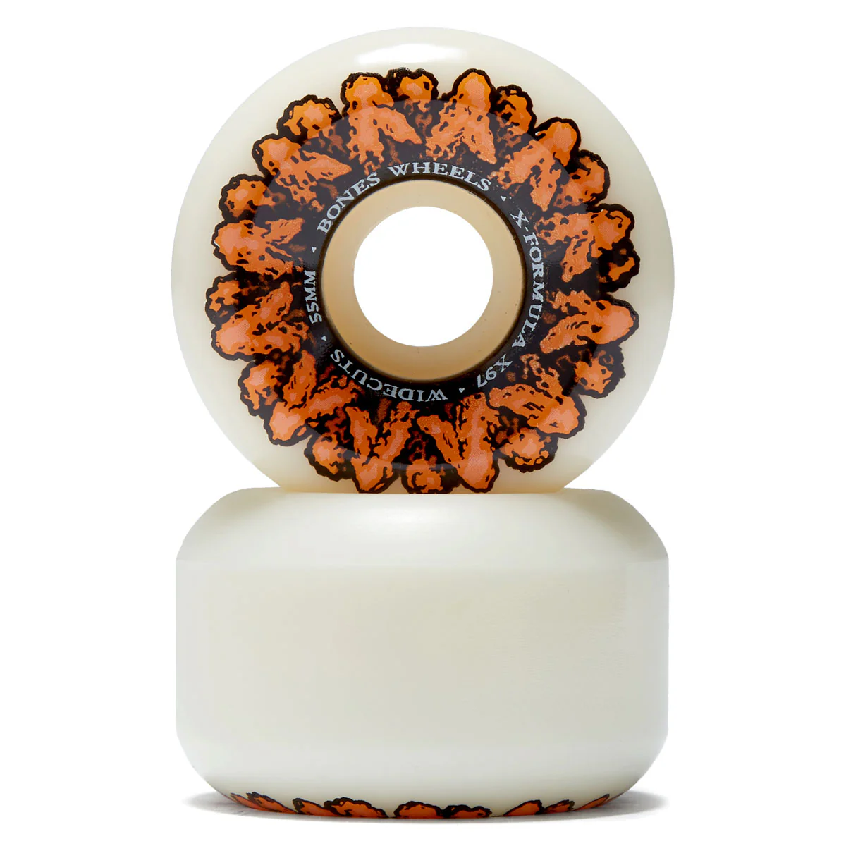 Bones X Formula Wingin It 97a V6 Widecut Skateboard Wheels - 55mm - Image 2