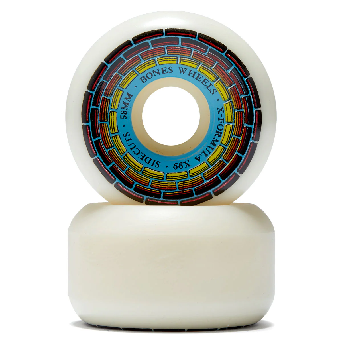 Bones X Formula Wishing Well 99a V5 Sidecut Skateboard Wheels - 58mm - Image 2