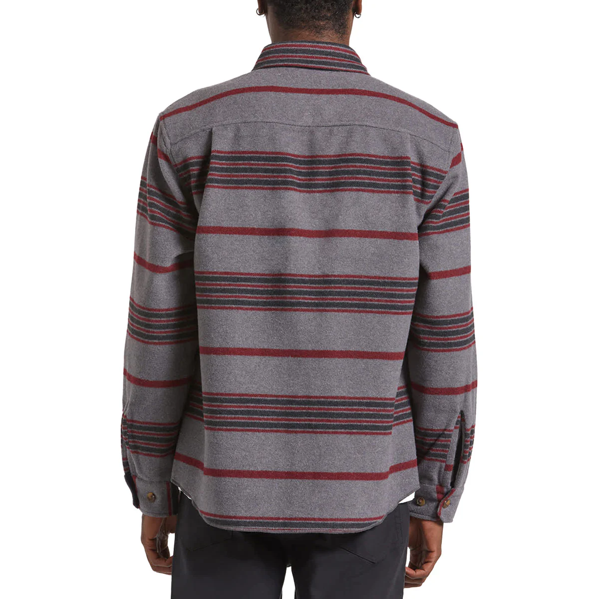 Brixton Altered Threads Long Sleeve Over Shirt - Multi Blanket Stripe - Image 2