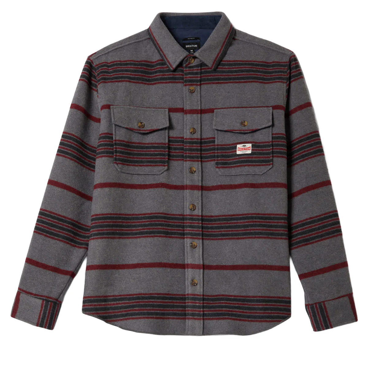 Brixton Altered Threads Long Sleeve Over Shirt - Multi Blanket Stripe - Image 3