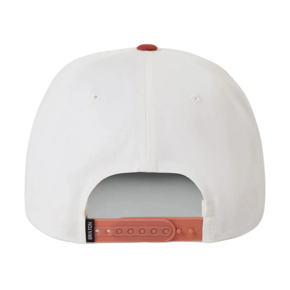 Brixton Beekman MP Snapback Hat - Off White/Rust - Image 2