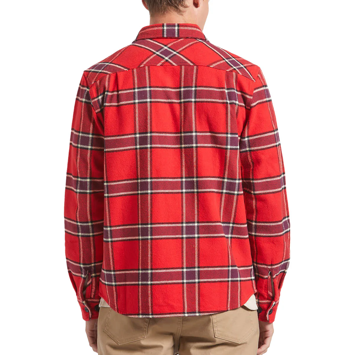 Brixton Bowery Heavyweight Flannel Shirt - Adrenaline Rush - Image 2