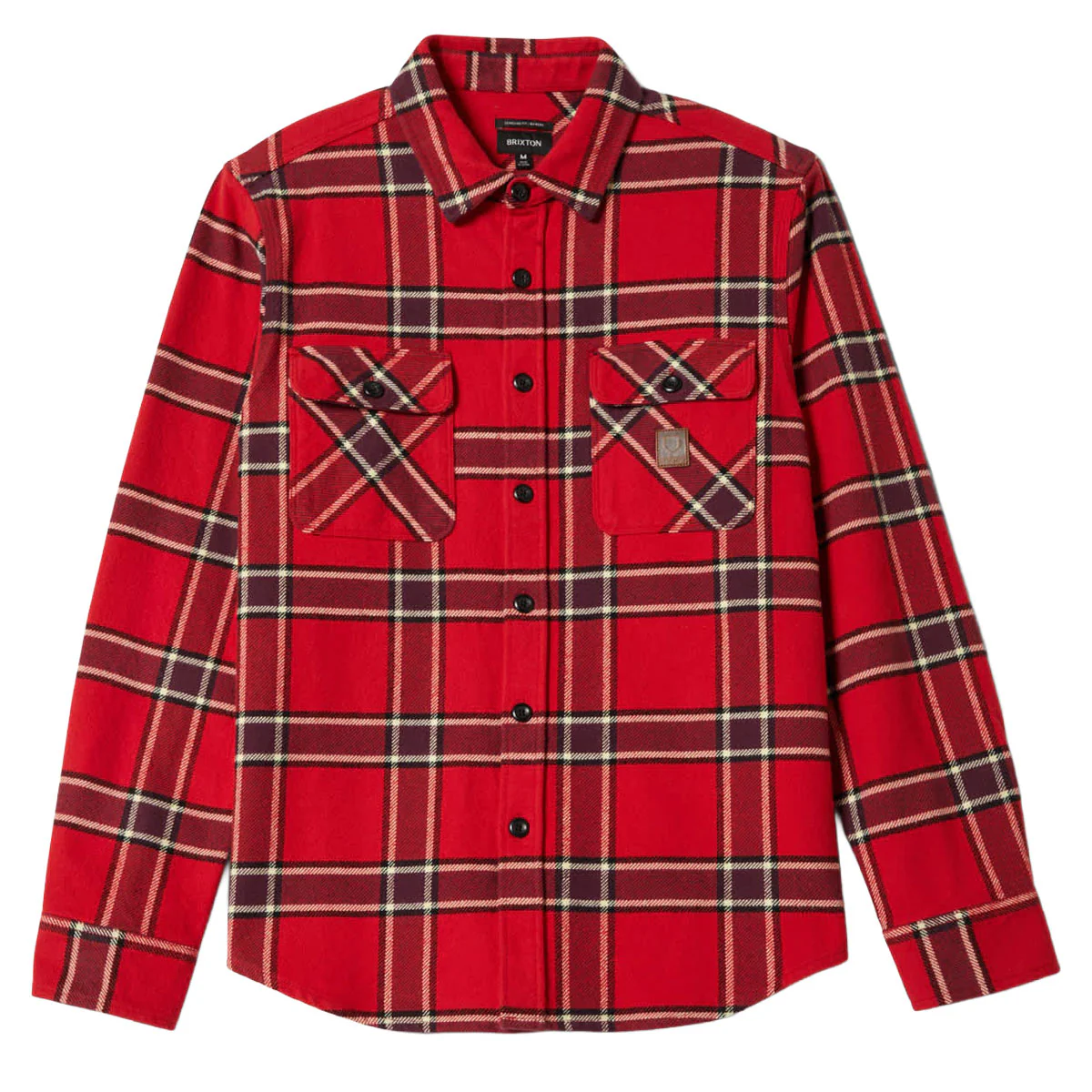 Brixton Bowery Heavyweight Flannel Shirt - Adrenaline Rush - Image 4