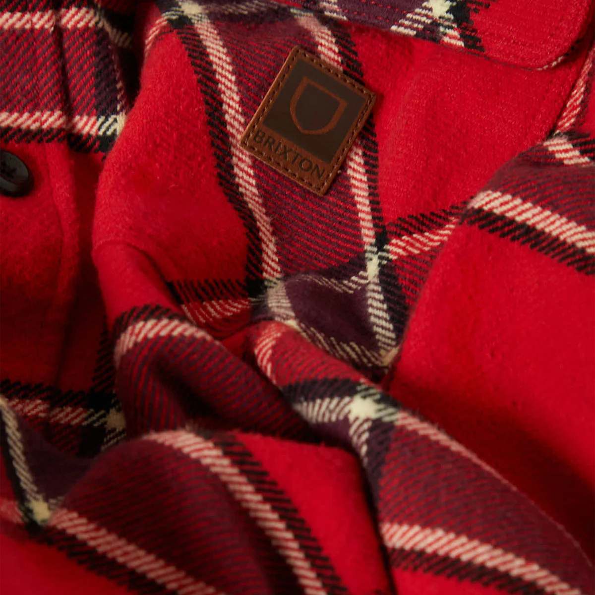 Brixton Bowery Heavyweight Flannel Shirt - Adrenaline Rush - Image 5