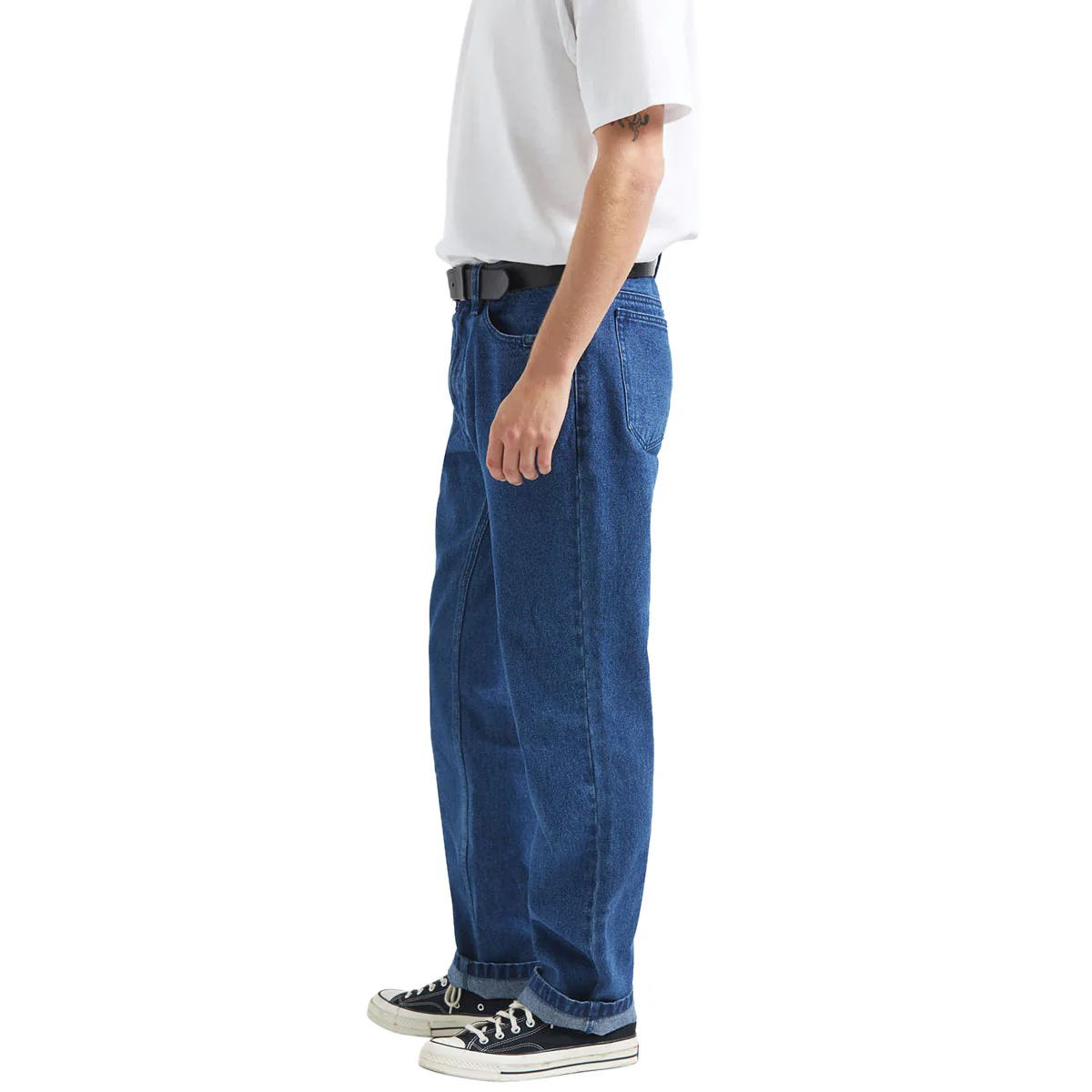 Brixton Builders 5 Pocket Jeans - Medium Wash Denim - Image 3