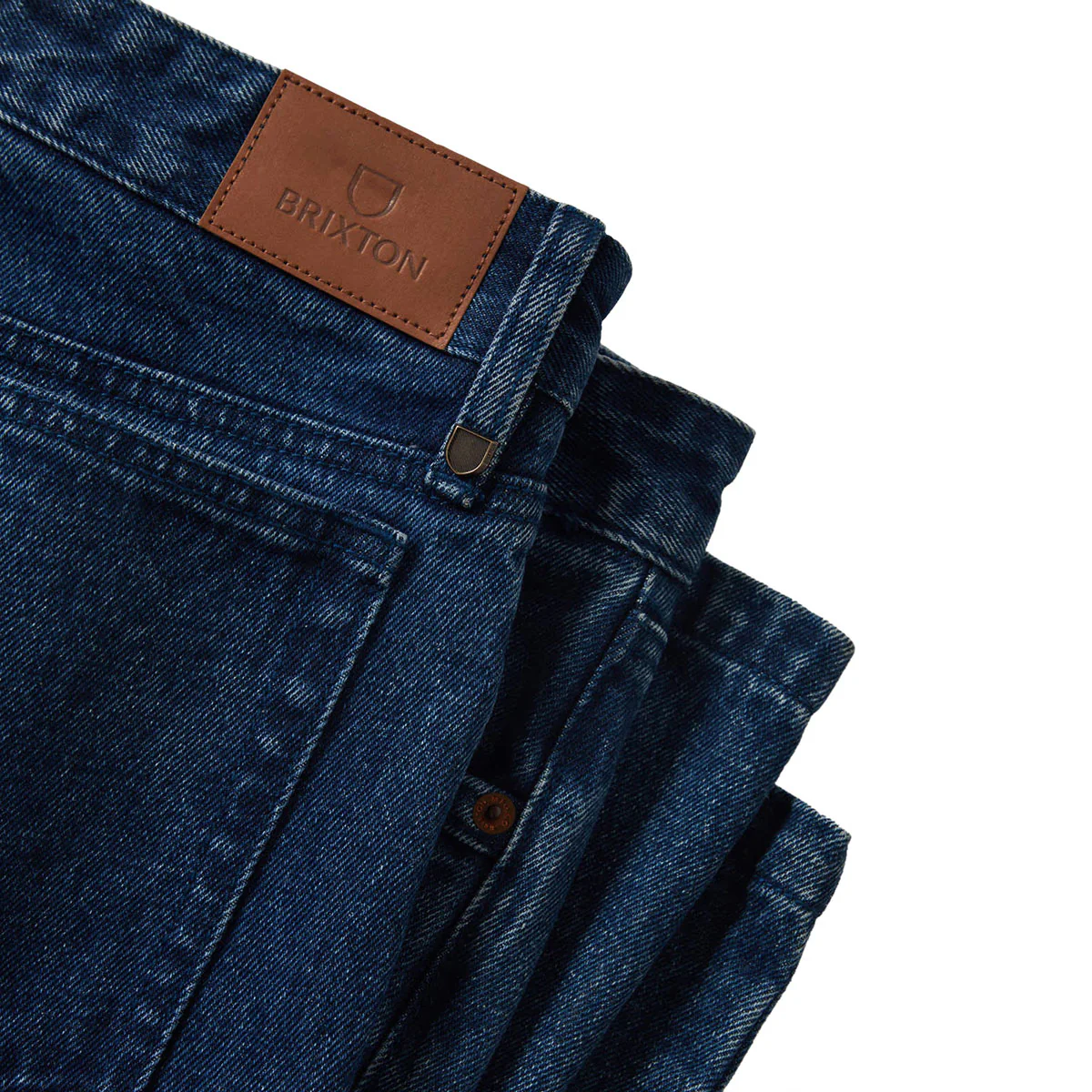Brixton Builders 5 Pocket Jeans - Medium Wash Denim - Image 6
