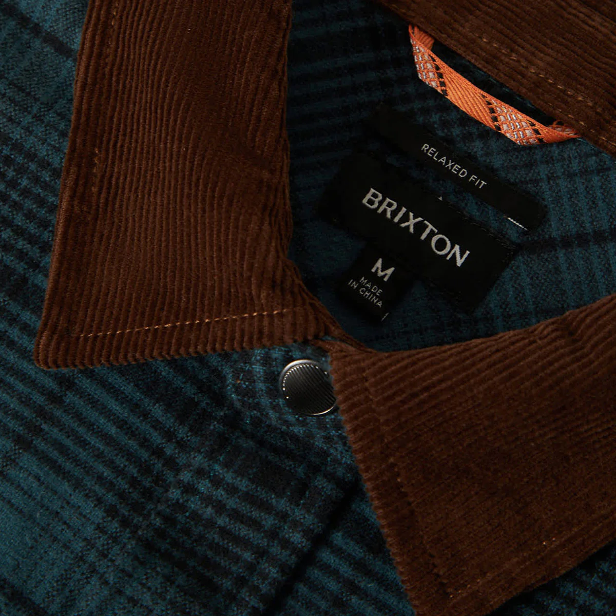 Brixton Builders Bowery Perf Flannel Shirt - Night Sage/Black - Image 6
