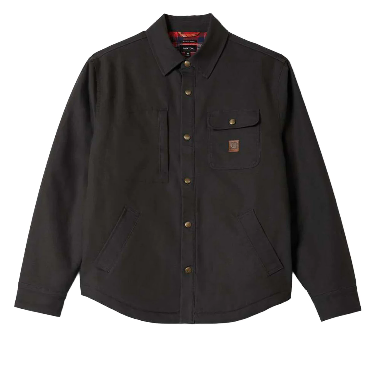 Brixton Builders Stretch Lined Jacket - Washed Black/Red - Image 4