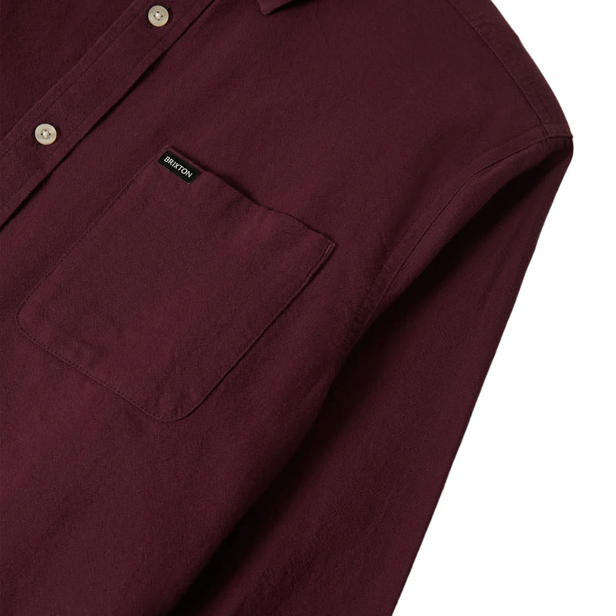 Brixton Charter Long Sleeve Shirt - Port - Image 5