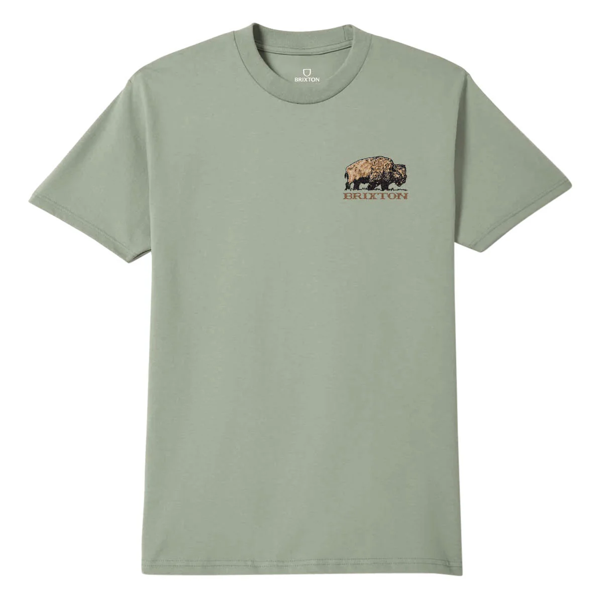 Brixton Coba T-Shirt - Desert Green - Image 2