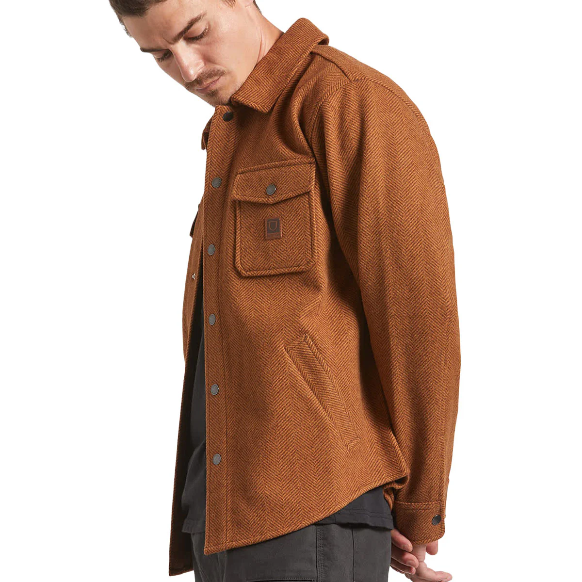 Brixton Durham Brushed Jacket - Brushed Pinecone - Image 3