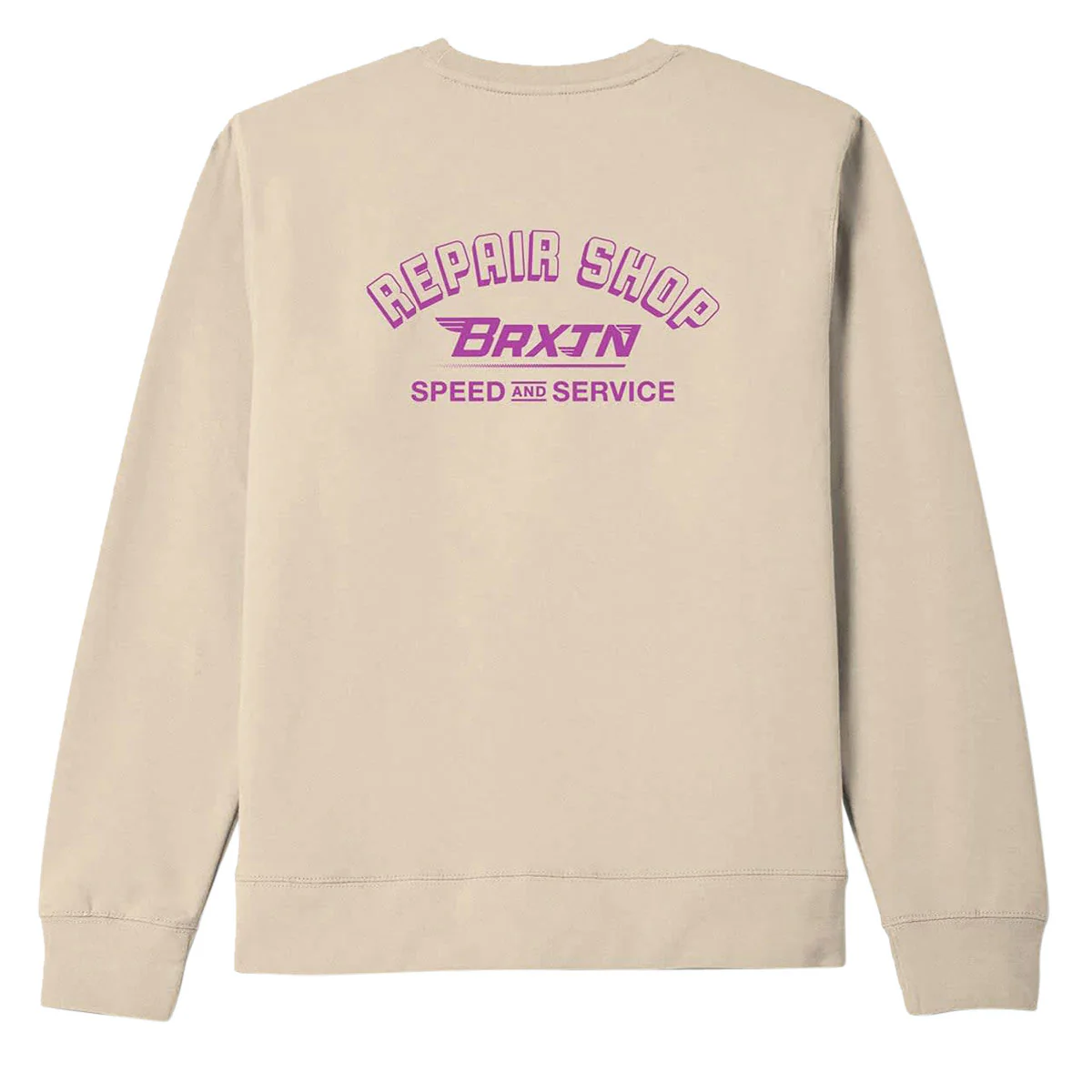 Brixton Free Crew Sweatshirt - Bone - Image 2