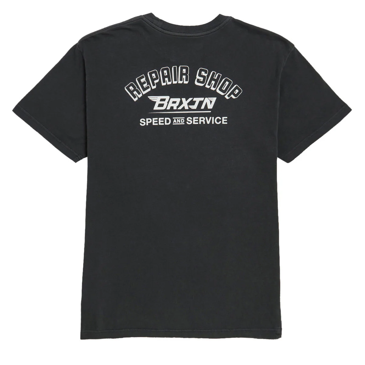 Brixton Free T-Shirt - Black Worn Wash - Image 2