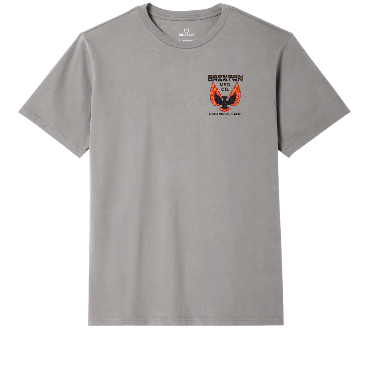 Brixton Garvey Tailored T-Shirt - Heather Grey - Image 2