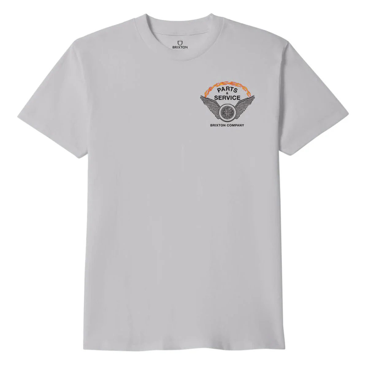 Brixton Leeway T-Shirt - Pebble Stone Worn Wash - Image 2