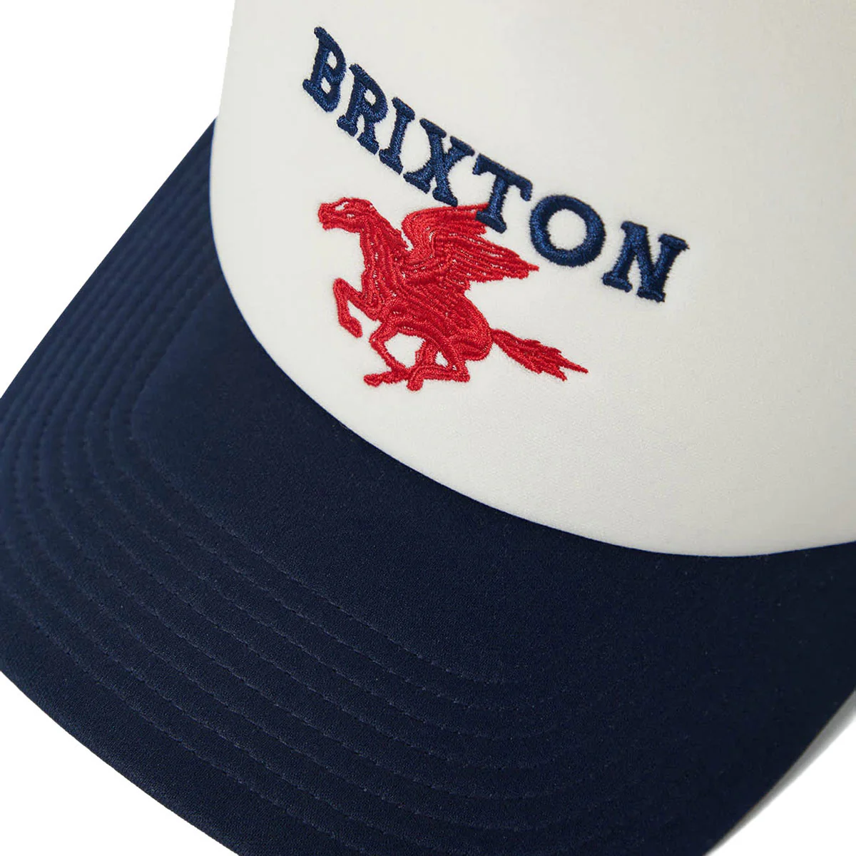 Brixton Pegasus C Netplus MP Trucker Hat - Whitecap/Navy - Image 3