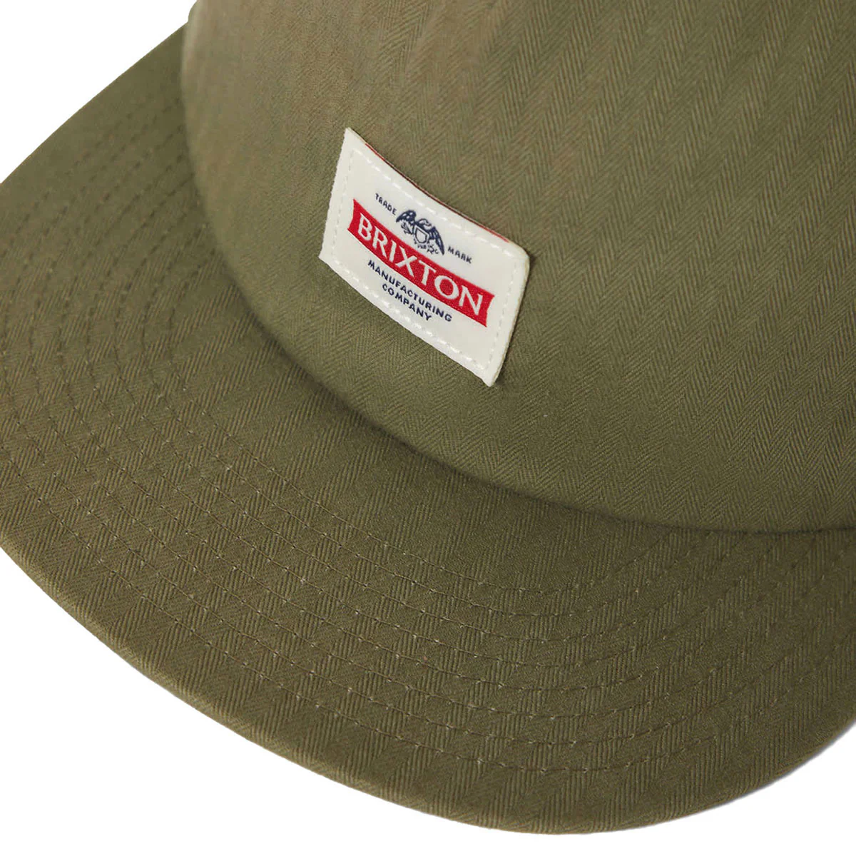 Brixton Pinnacle MP Snapback Hat - Washed Olive Green - Image 3
