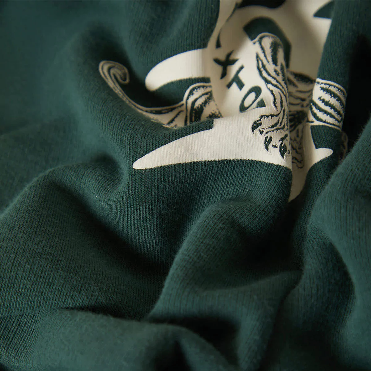 Brixton Predator Relaxed Hoodie - Primal Green Worn Wash - Image 2