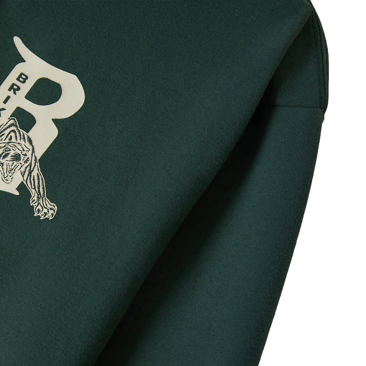 Brixton Predator Relaxed Hoodie - Primal Green Worn Wash - Image 3