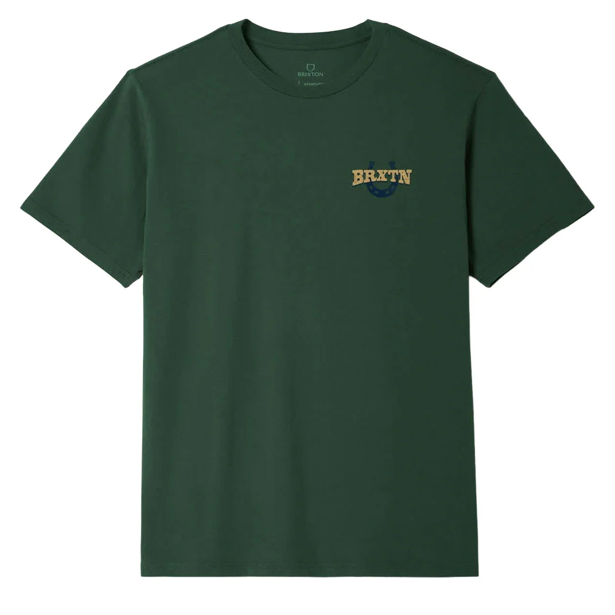Brixton Roughstock T-Shirt - Forest Green - Image 2