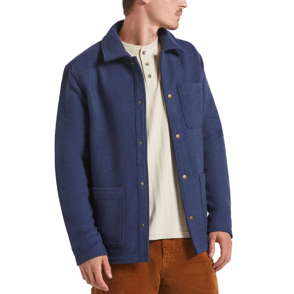 Brixton Shop Chore Coat Jacket - Mood Indigo - Image 2